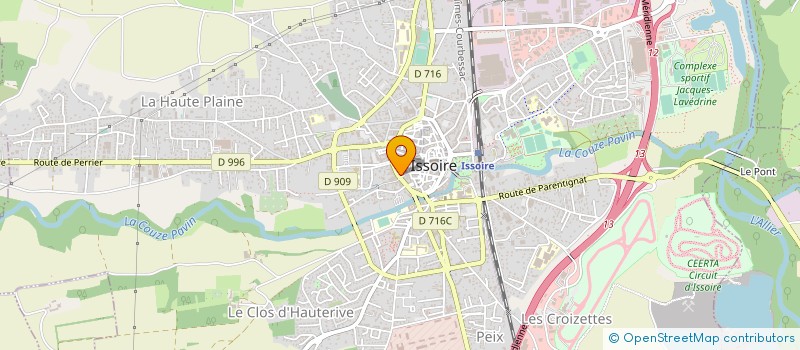 localisation de l'entreprise LA DATCHA à ISSOIRE
