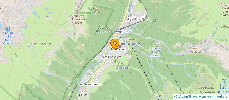 localisation de l'entreprise LA DATCHA à CHAMONIX-MONT-BLANC