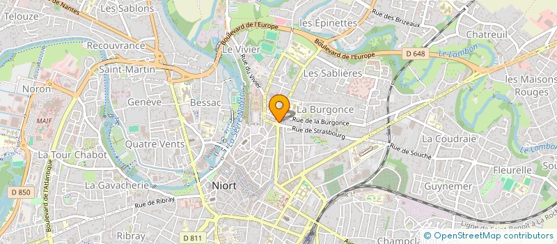 localisation de l'entreprise LA DATCHA FRANCAISE  NIORT