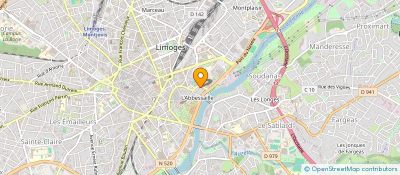 localisation de l'entreprise LA DAUD' FAMILY à LIMOGES