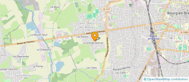 localisation de l'entreprise LA DAUPHINOISE à SAINT-DENIS-LES-BOURG