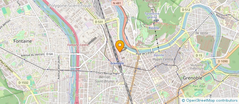 localisation de l'entreprise LA DAUPHINOISE SARL à GRENOBLE