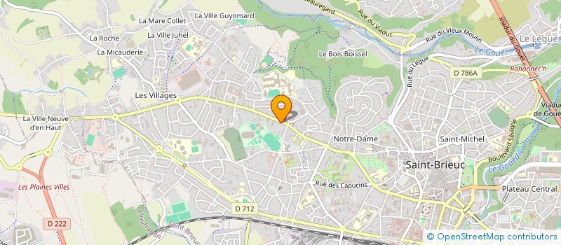 localisation de l'entreprise LA DAVETT à SAINT-BRIEUC