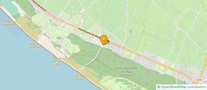 localisation de l'entreprise LA DAVIERE PLAGE  SAINT-JEAN-DE-MONTS
