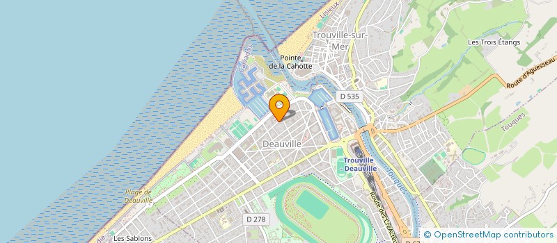 localisation de l'entreprise LA DEAUVILLAISE à DEAUVILLE