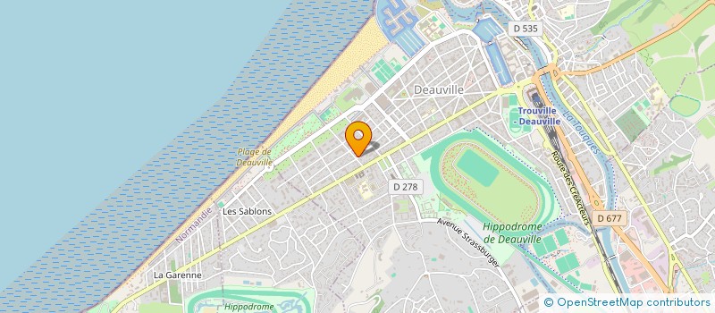 localisation de l'entreprise LA DEAUVILLAISE  DEAUVILLE