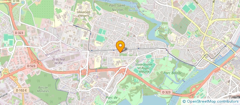 localisation de l'entreprise LA DEBROUILLE à ANGERS