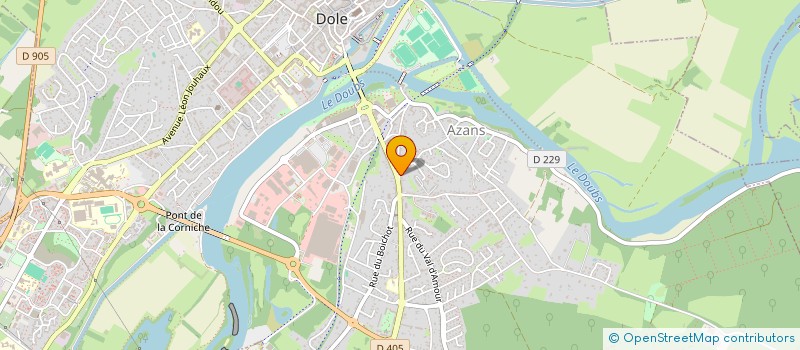 localisation de l'entreprise LA DEBROUILLE à DOLE