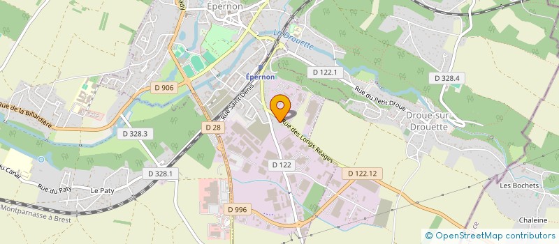 localisation de l'entreprise LA DECIMA à EPERNON
