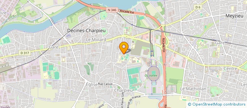 localisation de l'entreprise LA DECINESFAMILLY  DECINES-CHARPIEU