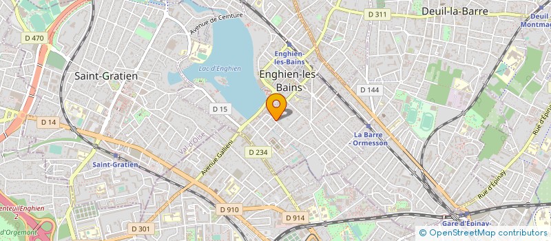localisation de l'entreprise LA DECO DE PAT à ENGHIEN-LES-BAINS