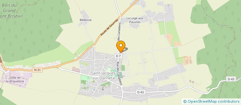 localisation de l'entreprise LA DECO DU GENIE à SAINT-JACQUES-SUR-DARNETAL