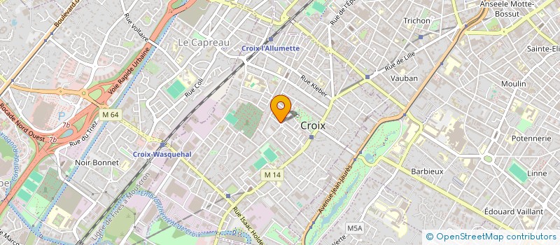 localisation de l'entreprise LA DECO'THEQUE à CROIX