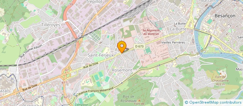 localisation de l'entreprise LA DECOCHE BISONTINE à BESANCON