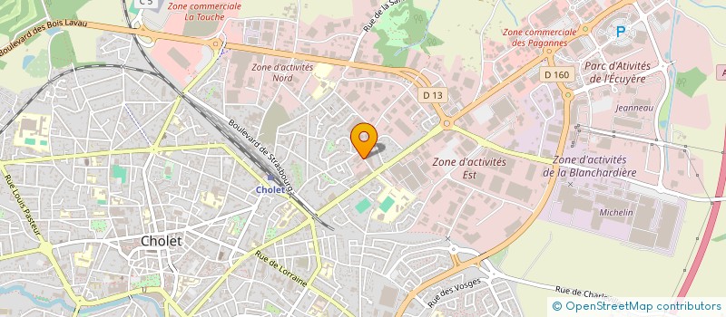 localisation de l'entreprise LA DECORATHEQUE à CHOLET