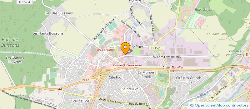 localisation de l'entreprise LA DECOUPE LASER DROUAISE à DREUX