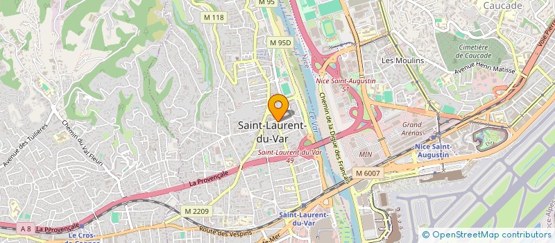localisation de l'entreprise LA DECOUVERTE  SAINT-LAURENT-DU-VAR