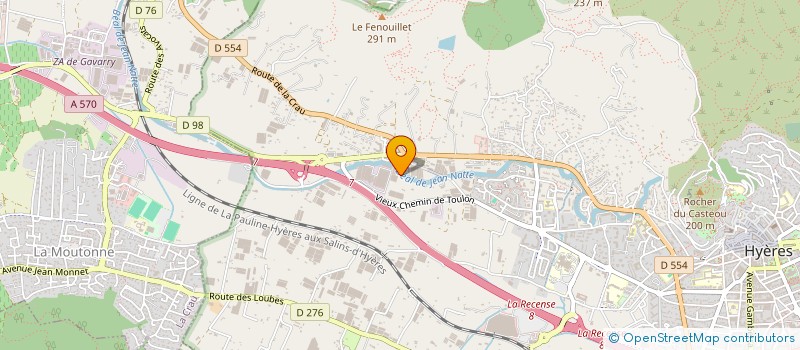 localisation de l'entreprise LA DECOUVERTE à HYERES