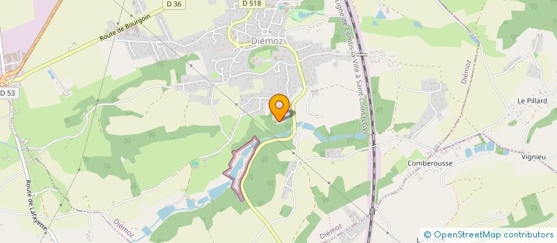 localisation de l'entreprise LA DECOUVERTE DE LA COUTURE  DIEMOZ