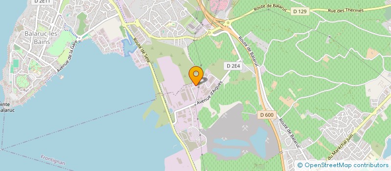 localisation de l'entreprise LA DEDE à FRONTIGNAN