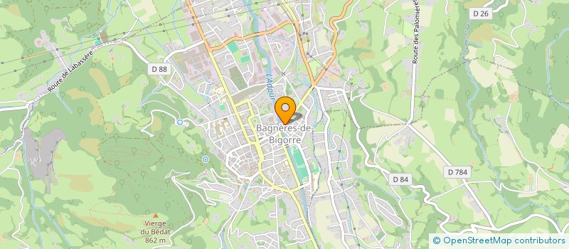 localisation de l'entreprise LA DEFENSE PYRENEENNE  BAGNERES-DE-BIGORRE