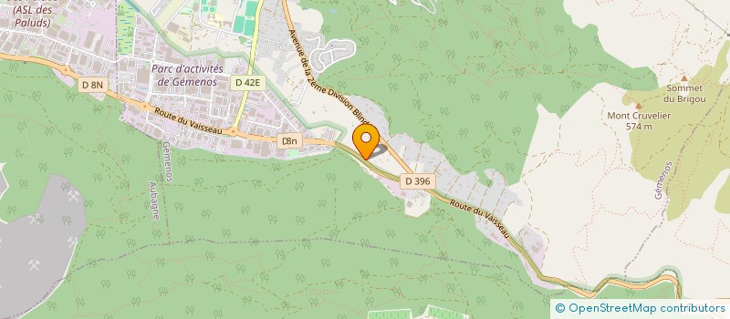 localisation de l'entreprise LA DEFORMABLE  GEMENOS