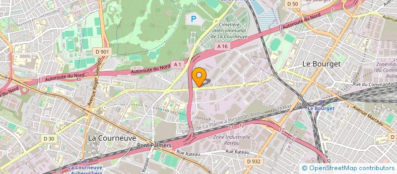 localisation de l'entreprise LA DEKO à LA COURNEUVE
