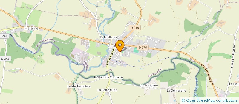 localisation de l'entreprise LA DELEGATION DEPARTEMENTALE DES TOMPES DE L'ORNE à RIVES D'ANDAINE