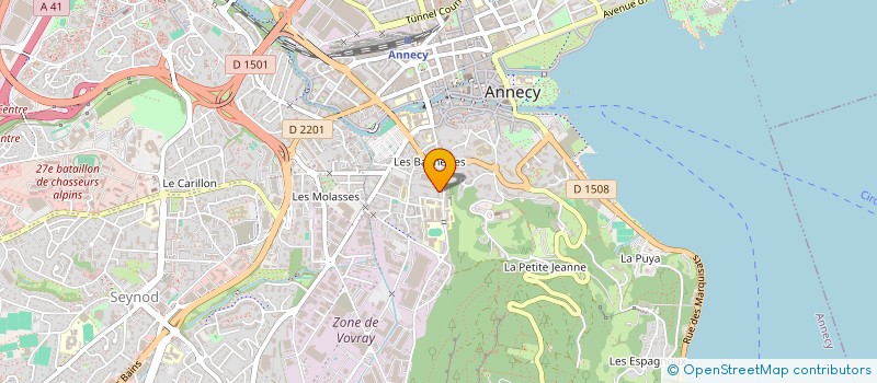 localisation de l'entreprise LA DELICE à ANNECY