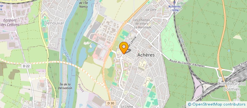 localisation de l'entreprise LA DELICIEUSE à ACHERES