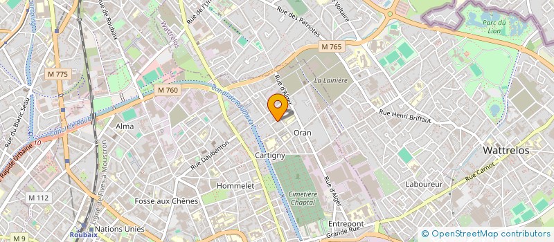 localisation de l'entreprise LA DELICIEUSE  ROUBAIX