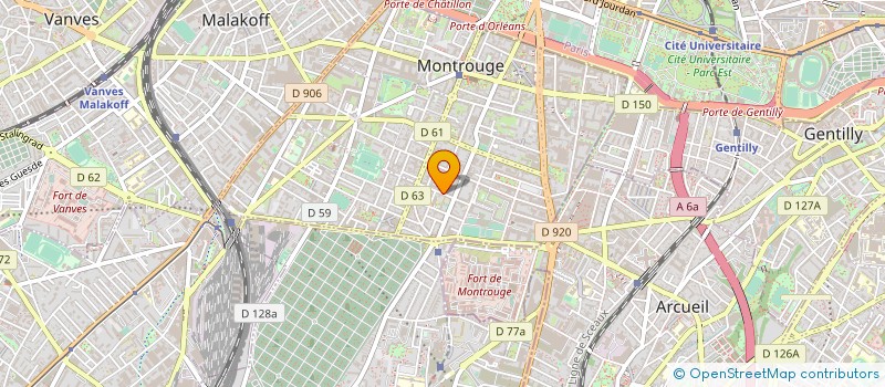 localisation de l'entreprise LA DELIVRE  MONTROUGE