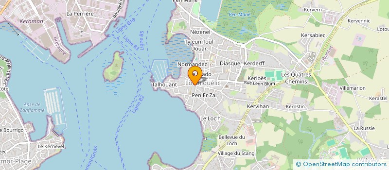 localisation de l'entreprise LA DELMI CORAZON  LOCMIQUELIC