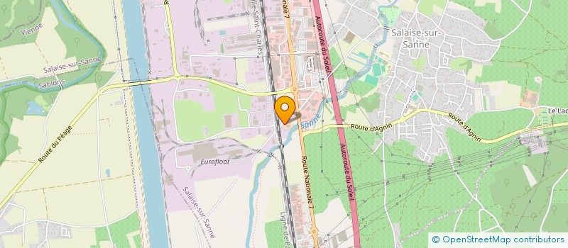 localisation de l'entreprise LA DEMEURE  SALAISE-SUR-SANNE