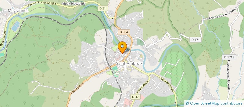 localisation de l'entreprise LA DEMEURE AMBROISIENNE  SAINT-AMBROIX