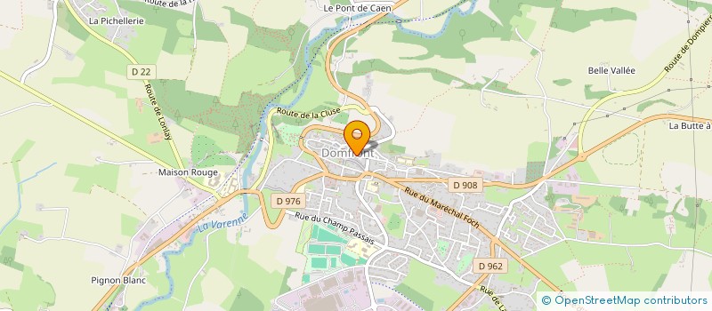 localisation de l'entreprise LA DEMEURE D'OLWENN à DOMFRONT-EN-POIRAIE