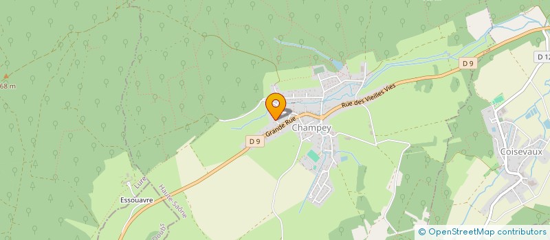 localisation de l'entreprise LA DEMEURE DE CHRISTIANE ET RAYMOND  CHAMPEY