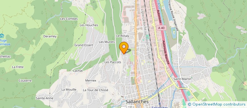 localisation de l'entreprise LA DEMEURE DE FRARAY à SALLANCHES