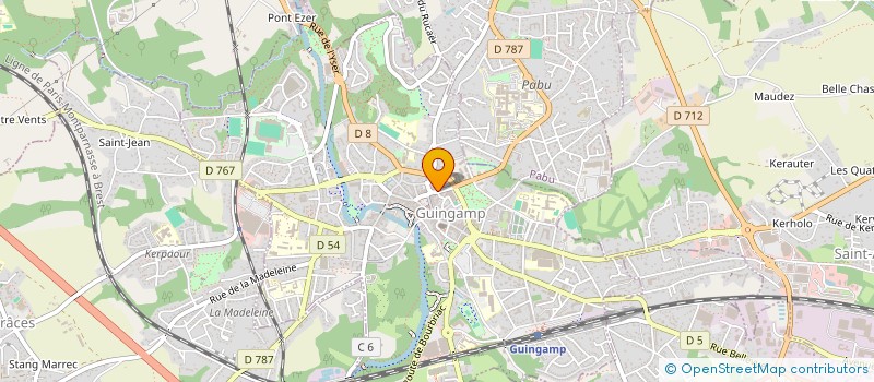 localisation de l'entreprise LA DEMEURE DE LA VILLE BLANCHE à GUINGAMP