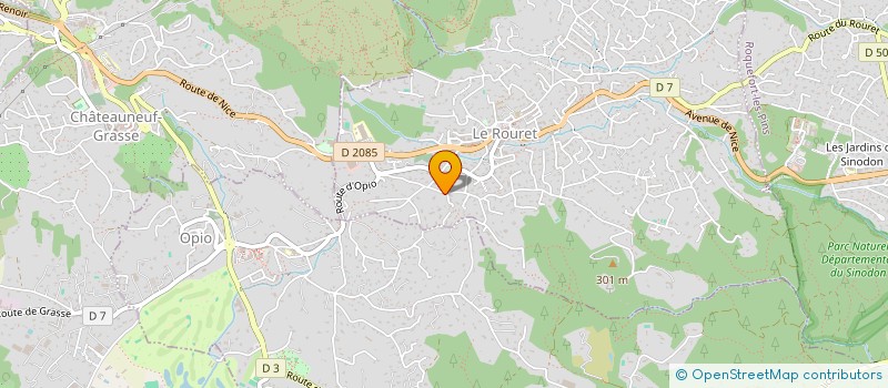 localisation de l'entreprise LA DEMEURE DES ROURES  LE ROURET