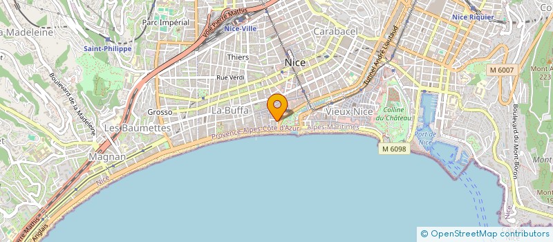 localisation de l'entreprise LA DEMEURE EZA à NICE