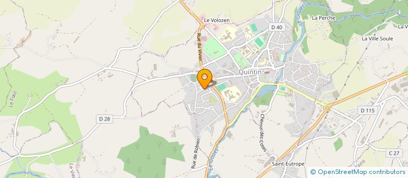 localisation de l'entreprise LA DEMEURE HISTORIQUE à QUINTIN
