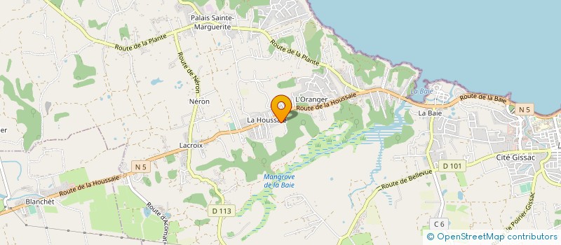 localisation de l'entreprise LA DEMEURE HOUSSAIE à LE MOULE