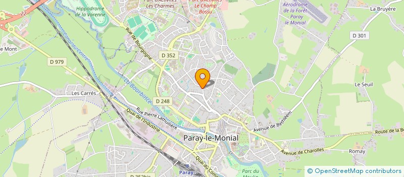 localisation de l'entreprise LA DEMEURE SOURCE VIVE à PARAY-LE-MONIAL