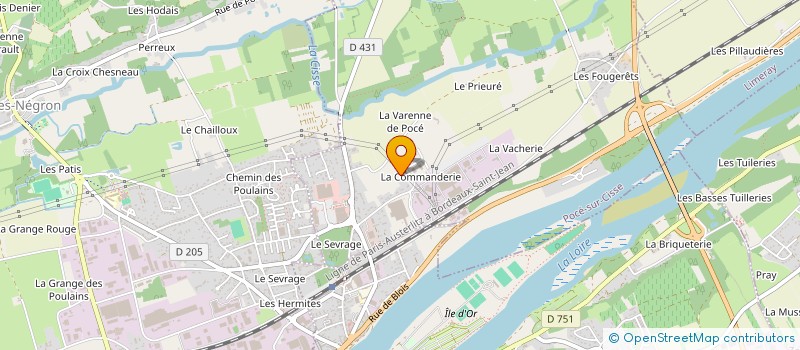 localisation de l'entreprise LA DEMI-DOUZAINE (OU A-PEU-PRES SIX)  POCE-SUR-CISSE