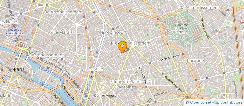 localisation de l'entreprise LA DEMI PRODUCTION  PARIS