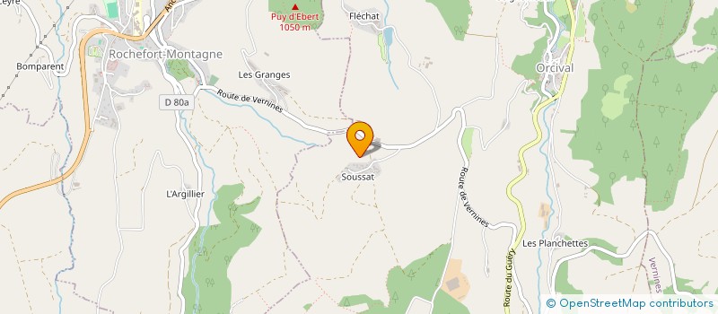 localisation de l'entreprise LA DEMOISELLE  ORCIVAL