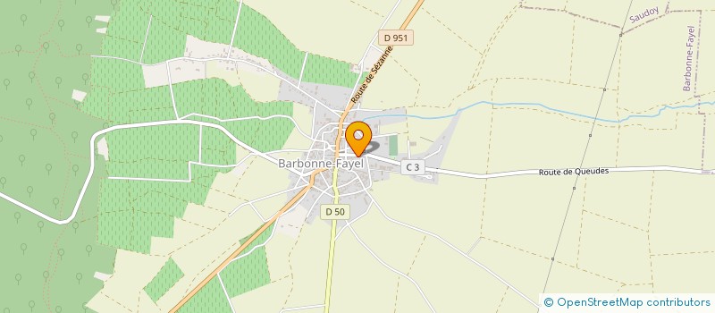 localisation de l'entreprise LA DENICHERIE BRAME GANDON à SEZANNE