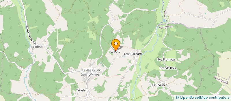 localisation de l'entreprise LA DENISETTE  PAUSSAC ET ST VIVIEN