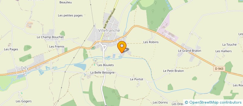 localisation de l'entreprise LA DENISIENNE à CHARNY OREE DE PUISAYE